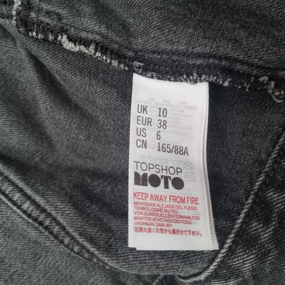 Topshop Moto black denim jacket - Picture 5 of 5